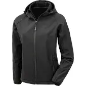 Result Veste Softshell à capuche recyclée 3 couches Genuine Recycled Women's Hooded Softshell Jacket