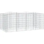 vidaXL Gabion haut-relief avec arche haute 200x100x100 cm Fer galvanisé