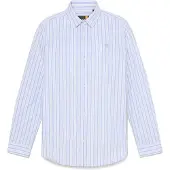 Timberland Popeline Stripe Long Sleeve Shirt Violet M Femme