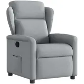 vidaXL Fauteuil relax gris clair Tissu