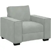 vidaXL Fauteuil gris clair 100x78x84 cm Velours