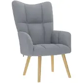 vidaXL Fauteuil relax gris clair Tissu