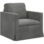 vidaXL Canapé gris foncé 78 x 78 x 80 cm Velours