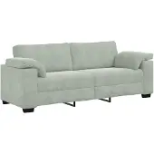 vidaXL Canapé 3 places gris clair 220x77x82 cm Velours