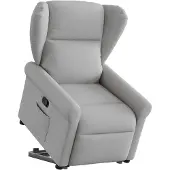 vidaXL Fauteuil relax avec releveur Gris nuage Tissu