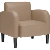 vidaXL Fauteuil avec accoudoirs cappuccino brun 54 cm simili-cuir