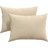 vidaXL Coussins de canapé 2 pcs Crème 70 x 50 cm tissu