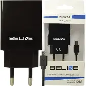 Beline Travel charger 2xUSB + microUSB 2A black