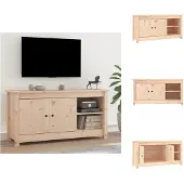 vidaXL Armoire TV 103x36,5x52 cm Pin massif - Meuble TV