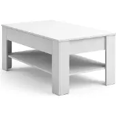 Vicco Table basse Milan Blanc 92.2x65cm, Model 28910