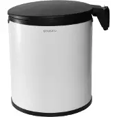 Brabantia - 262180 - Poubelle Built-In Bin - 15 L - Blanc [Cuisine]