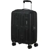 American Tourister Spinner cabine, organisation sécurisée, roues doubles, texture résistante, Valise, Noir