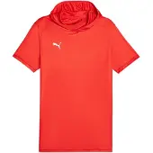 Puma T-Shirt fonctionnel 'Hoops Team Shooting' rouge clair / blanc