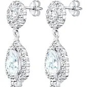 Elli PREMIUM Boucles d'oreilles 'Elegant Funkelnd' argent