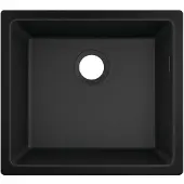 Hansgrohe S51 S510-U450, évier encastré de 450 mm, couleur noir graphite