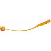 Trixie - Jouets pour chien - Bâton à lancer avec balle - Pétrole/Citron vert - 6X70 cm