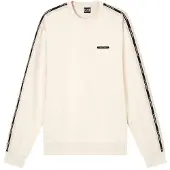 EA7 pour homme. 7M001478_AF12660 Sweat Logo Series Interlock beige (M), Casuel, Coton, Manche longue