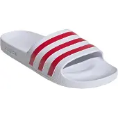 Adidas Claquettes / Tongs 'ADILETTE AQUA' rouge foncé / blanc