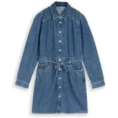 Tom Tailor DENIM Robe-chemise bleu foncé