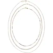 Faina Chaîne or / or rose / argent