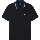 Armani Exchange pour homme. XM002329AF13026UB101 Polo marine régulier (S), Casuel, Coton, Manche courte