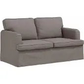 vidaXL Ensemble de canapés , 2 pièces, couleur taupe, revêtement en tissu
