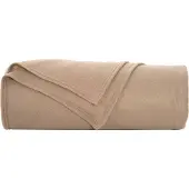 vidaXL Jeté Camel 280 x 210 cm Toison
