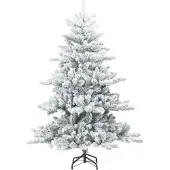 vidaXL Sapin de Noël Artificiel à Branches Articulées Blanc 150 cm PVC