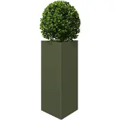 vidaXL Jardinière vert olive triangulaire 40x34,5x70 cm acier