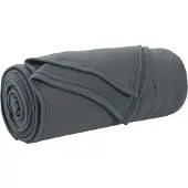 vidaXL Jeté Gris Foncé 200 X 150 Cm Toison