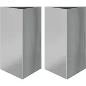 vidaXL Jardinières 2 pcs triangulaire 50x43x75 cm acier galvanisé