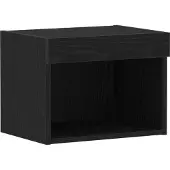 vidaXL Ensemble meuble TV avec éclairage LED, aspect chêne noir, 40 x 30 x 30 cm