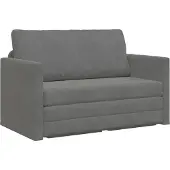 vidaXL Canapé-Lit Gris foncé 124 x 204 x 61 cm Velours