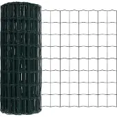 vidaXL Clôture Eurozaun, 0,6 x 50 mètres, fer revêtu de PVC, couleur verte