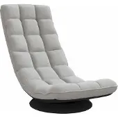 vidaXL Chaise de sol Pivotante Gris nuage 70x51x79 cm Tissu