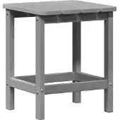 vidaXL Table d'appoint Gris clair 38 x 38 x 46 cm Polyéthylène