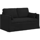 vidaXL Canapé Noir 138 x 78 x 80 cm Mét¿¿