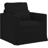 vidaXL Canapé Noir 78 x 78 x 80 cm Mét¿¿