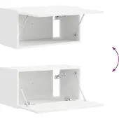 vidaXL Ensemble de meubles TV , 6 pièces, blanc, aggloméré