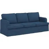 vidaXL Ensemble de canapés , 2 pièces, tissu bleu