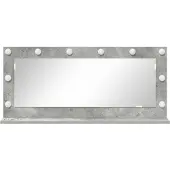 vidaXL Miroir de salle de bain , gris béton, 100 x 45 x 18 cm, rectangulaire