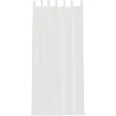 vidaXL Voile Rideaux avec poches pour tringles 2 pcs. Blanc