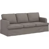 vidaXL Ensemble de canapés , 2 pièces, couleur taupe, revêtement en tissu