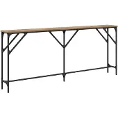 vidaXL Table console chêne artisanal 180 x 23 x 75 cm
