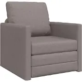 vidaXL Canapé-lit Taupe 74 x 77 x 81 cm Tissu