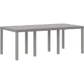 vidaXL Table de jardin gris clair 200 x 100 x 73 cm Poly-Rattan