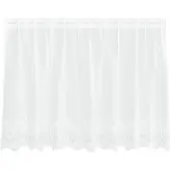 vidaXL Rideau en Dentelle avec des rideaux Blanc 80 x 200 cm Polyester