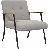 vidaXL fauteuil Gris clair 59 x 75 x 78 cm