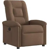 vidaXL Fauteuil relax brun Tissu