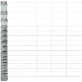 vidaXL Clôture argentée 50 x 1,5 m en acier galvanisé